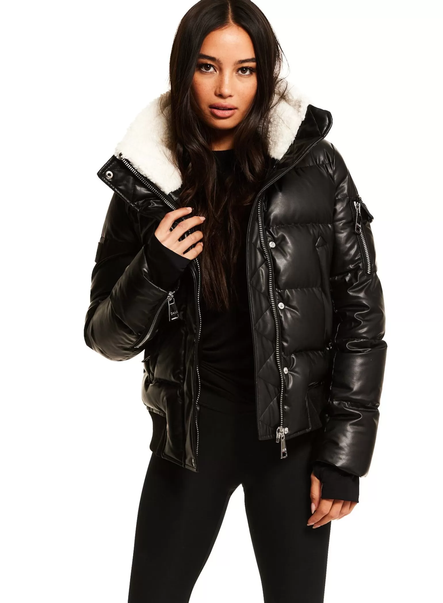 SAM Vegan Leather Allegra | Women Vegan Leather & Faux Fur